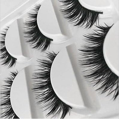 5-Pair Voluminous False Eyelashes Set – Dramatic & Reusable