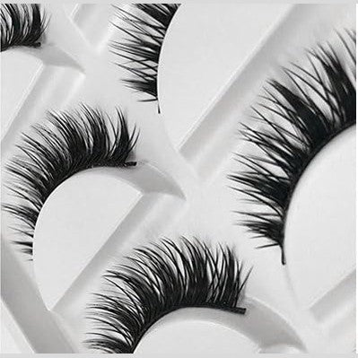 5-Pair Voluminous False Eyelashes Set – Dramatic & Reusable