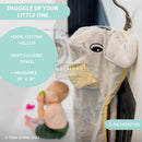 Tickle & Main Rub-a-Dub 5-Piece Bath Set with Elephant Towel & Safari Toys