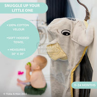 Tickle & Main Rub-a-Dub 5-Piece Bath Set with Elephant Towel & Safari Toys