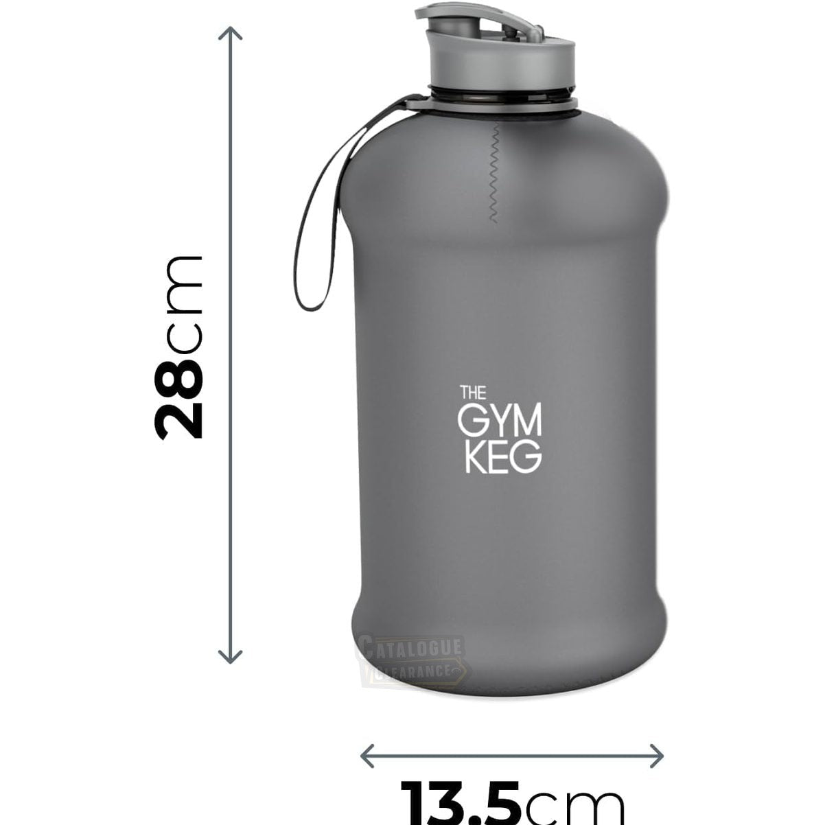 The Gym Keg Sports Water Bottle (Large 2.2 L) Fitness Exercise BPA Free