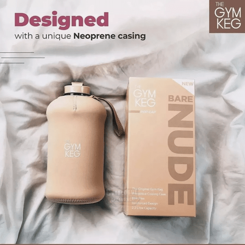 The Gym Keg Sports Water Bottle (Large 2.2 L) Fitness Exercise BPA Free