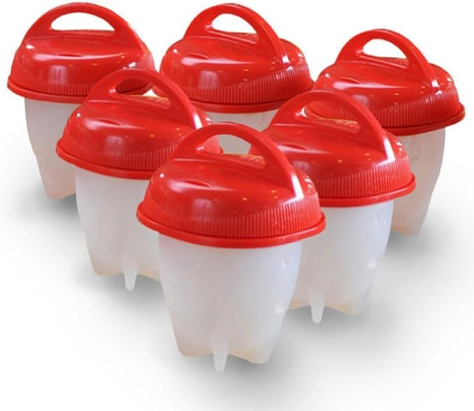 Silicone Egg Boil Pods – Easy No-Peel Egg Cooker (Set of 6)