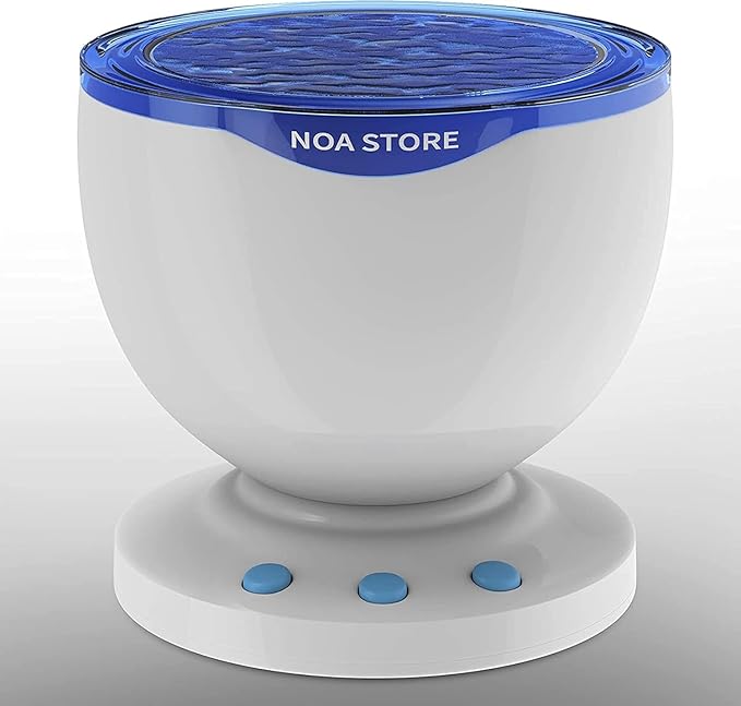 Ocean Wave LED Projector Light with Music – Calming Sensory Night Light for Autism & Relaxation