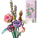 DIY Flower Bouquet Building Block Set – 547-Piece Botanical Collection for Adults