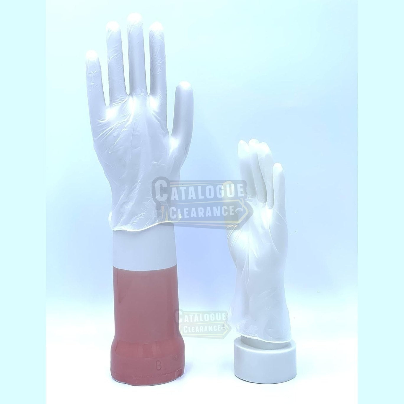 Clear Vinyl Gloves , Powder-Free, Extra Strong for Medical, Restaurant, Home & Kitchen, Cleaning