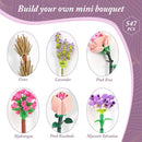 DIY Flower Bouquet Building Block Set – 547-Piece Botanical Collection for Adults