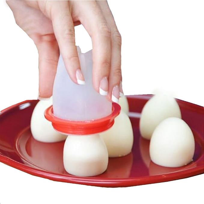 Silicone Egg Boil Pods – Easy No-Peel Egg Cooker (Set of 6)