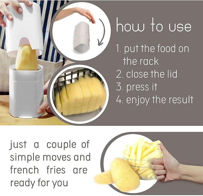 Quick Vegetable & Potato Chopper – Sharp Stainless Steel Dicer for Effortless Cutting