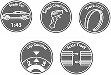 Large Electric Battery Operated Remote Control Slot Car Racing Track Set