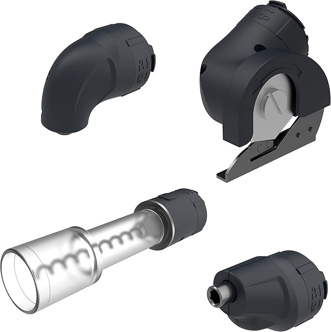 Yard Force 4V Vita Cordless Screwdriver Kit with 4 Detachable Heads - LXVSD1