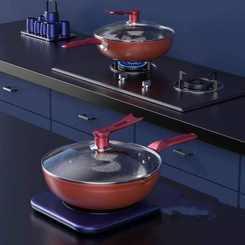 Stainless Steel Honeycomb Non-Stick Frying Pan – Induction & Gas Cooker Compatible