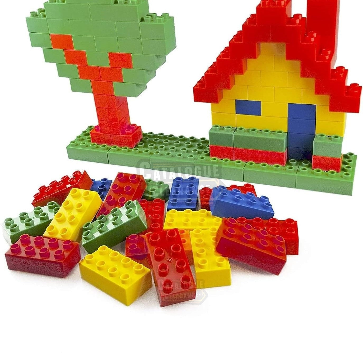 Large Building Block Set, 108 Pieces, Compatible with Major Brands, for Ages 3+