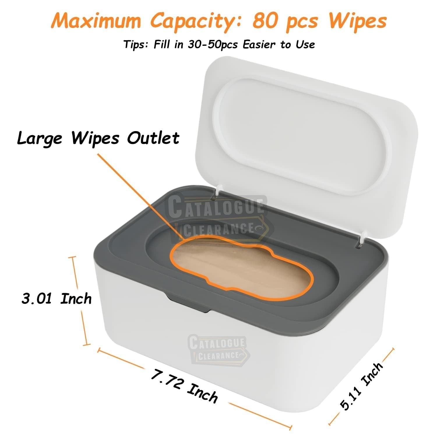Seposeve Refillable Wipe Dispenser – One-Handed, Non-Slip, Keeps Wipes Fresh