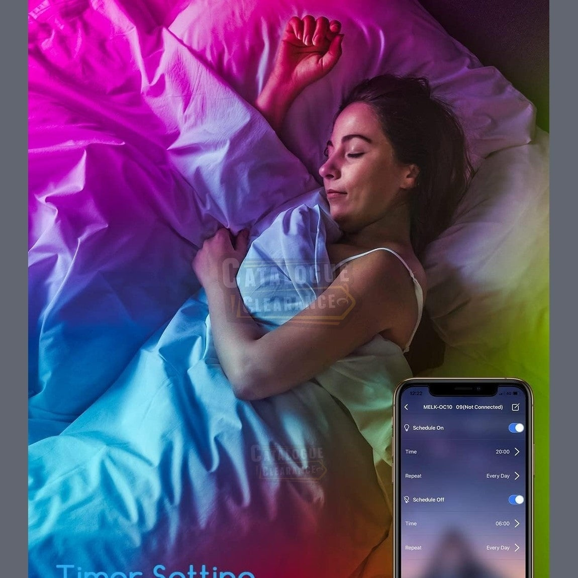 Seklin Led Strip Lights with Remote Control and APP Control, 10m Bluetooth LED Lights