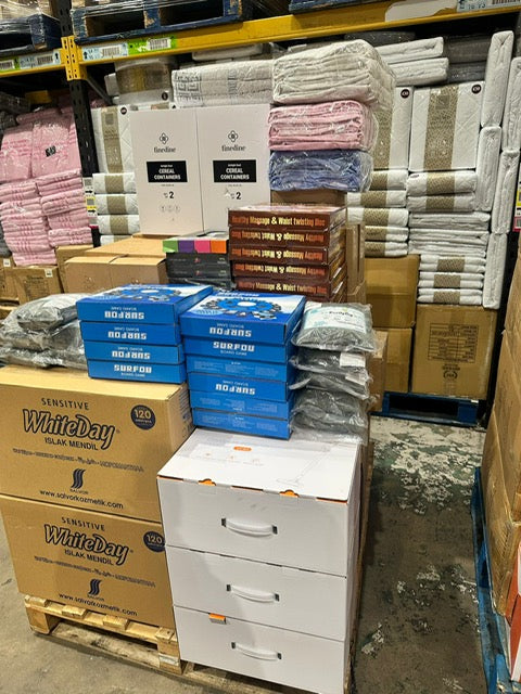 Mixed Bedding & Homeware Pallet – Duvets, Throws, Pillows & More (Bulk Job Lot Deal)