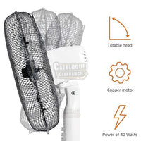 Amazon Basics 3-Speed Oscillating Pedestal Floor Fan with Tiltable Head