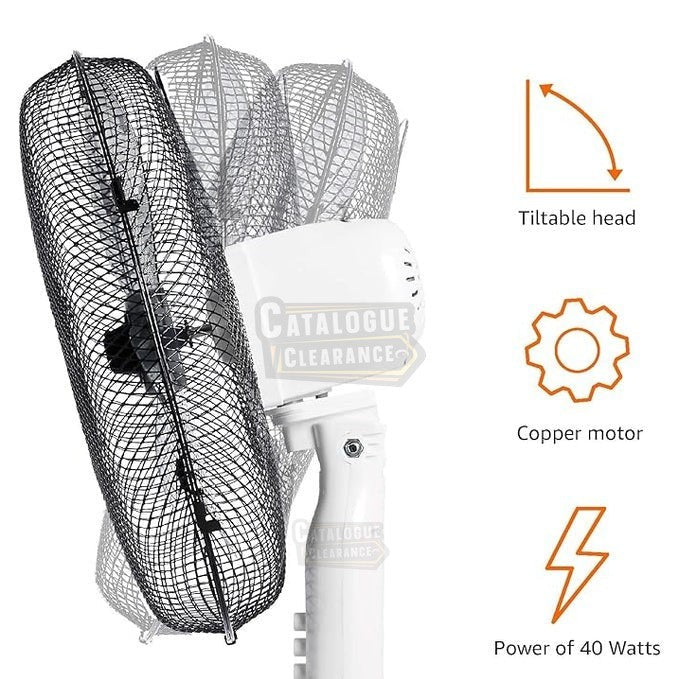 Amazon Basics 3-Speed Oscillating Pedestal Floor Fan with Tiltable Head