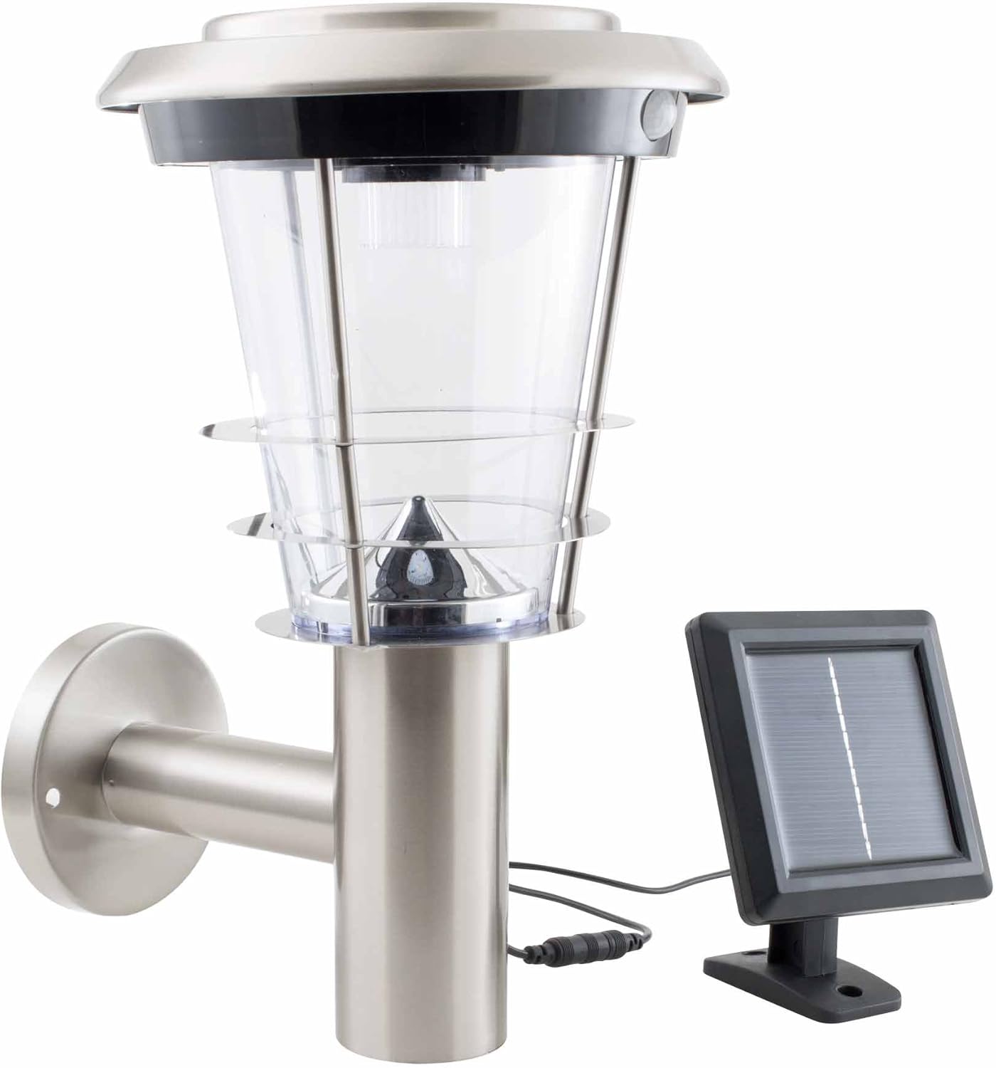 Vsolar Solar Wall Light with Motion Sensor – 110 Lumens LED Outdoor Security Light (IP44)