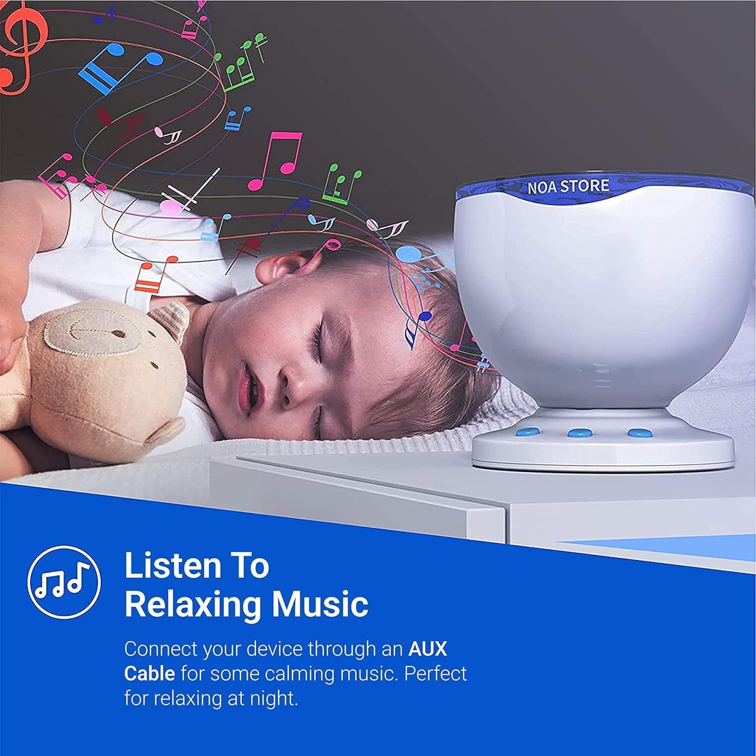 Calming LED Sensory Light Projector
