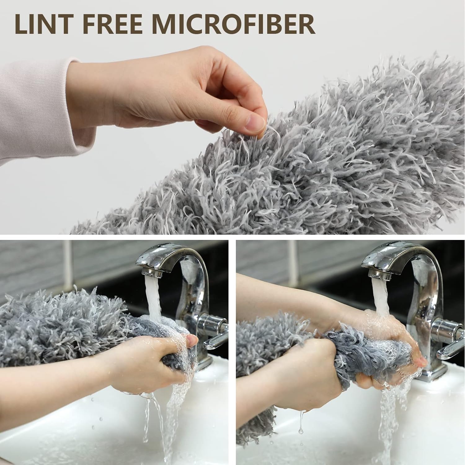 Extendable Microfiber Feather Duster – 100" Telescopic Stainless Steel Cleaning Tool