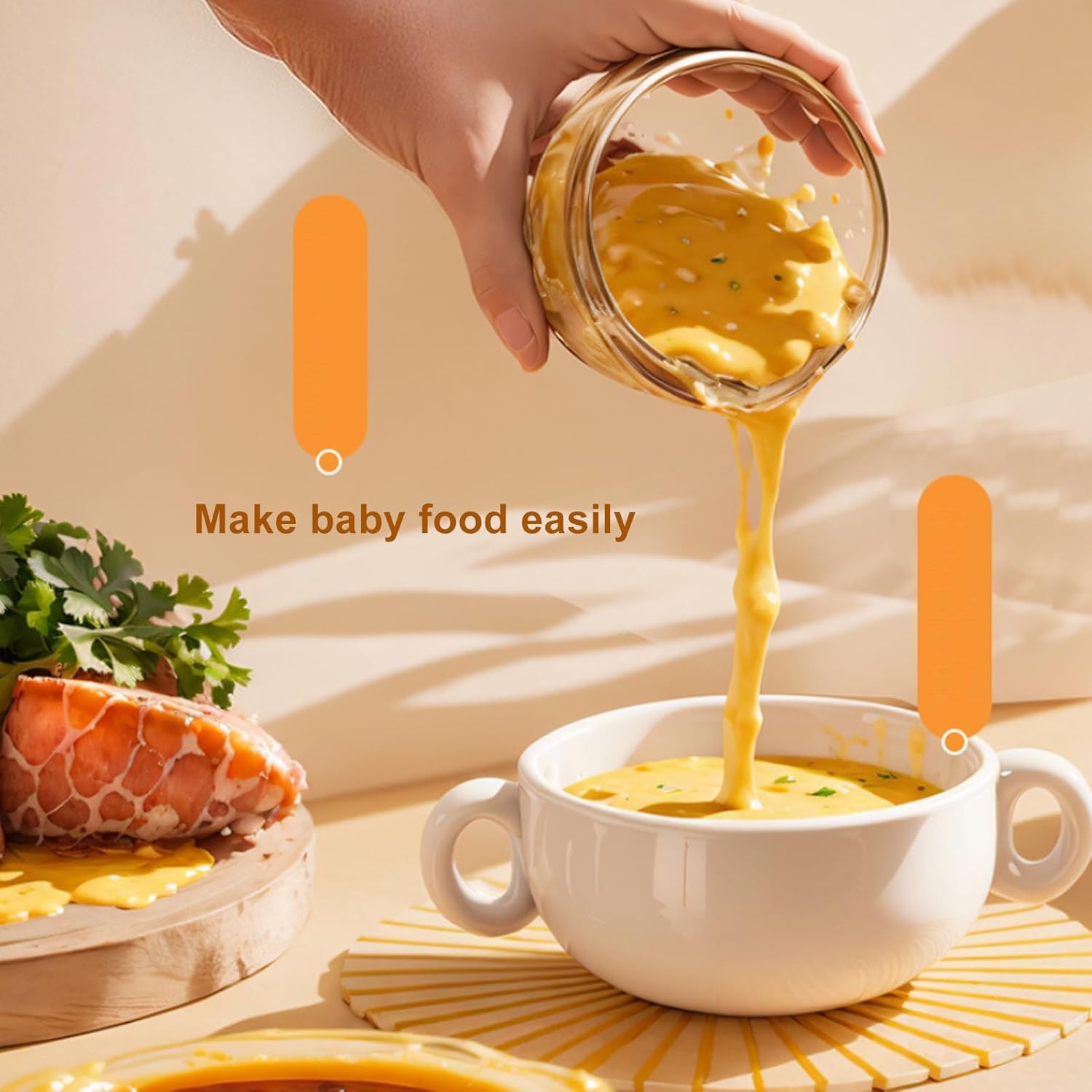 Electric Mini Garlic Chopper 100ml – Cordless Portable Vegetable & Onion Mincer