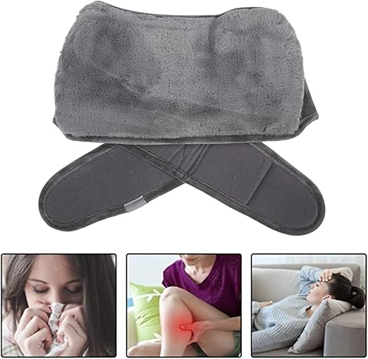 Plush Hot Water Bottle Waist Belt Cover – Adjustable Warm Waist Wrap for Men & Women