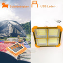 Rechargeable LED Work Light with Solar Panel, 5 Lighting Modes