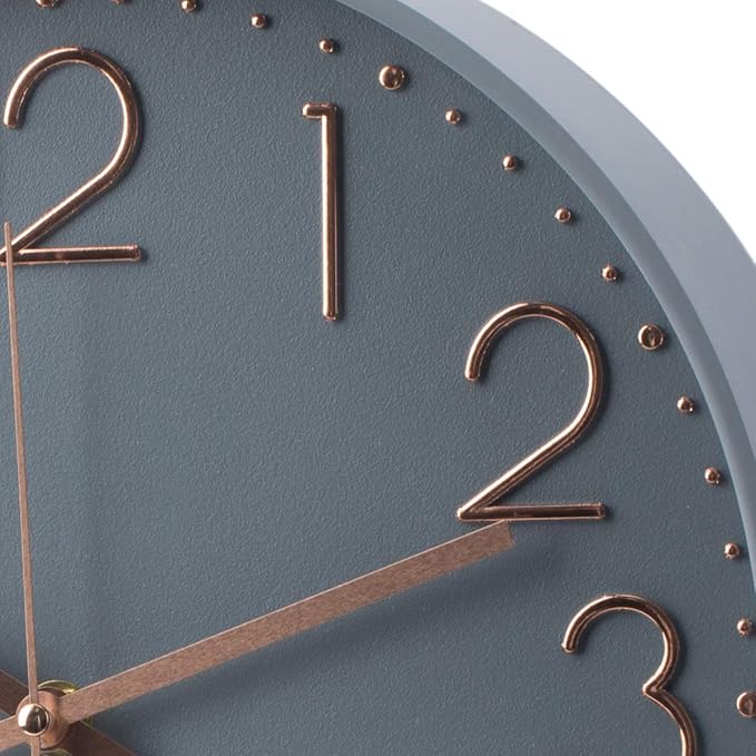 Wall Clock Battery Operated Silent Non-ticking Wall Clock 12 Inch Modern Quartz Design