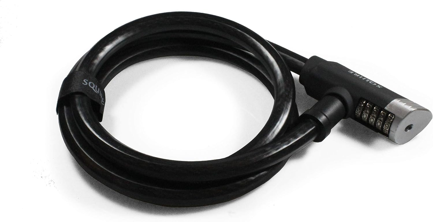 MAKO 18mm Combination Cable Lock with Bracket – 1800mm Heavy Duty Security Lock – 5-Digit Code