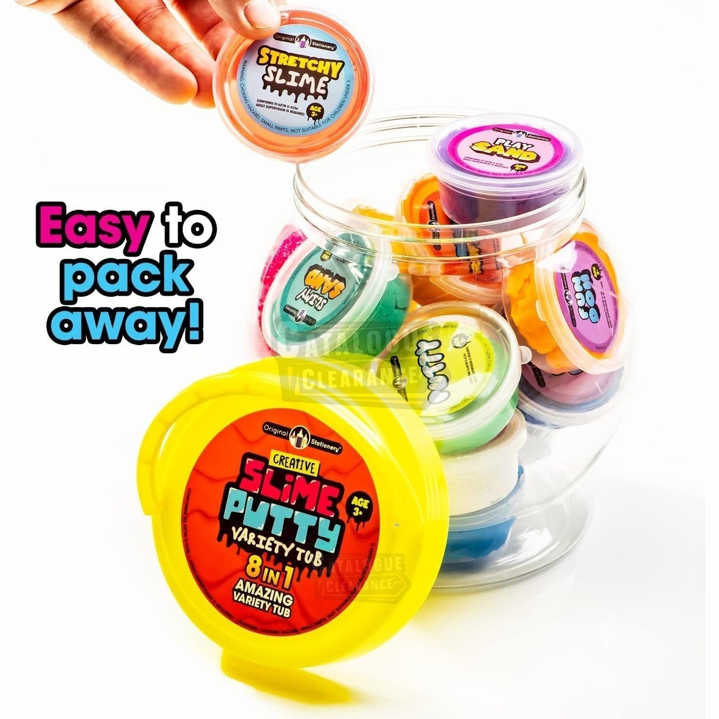 Creative Putty Variety Tub – Premade Slime Set with Crunchy, Butter & Putty Textures for Kids