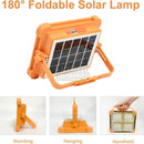 Rechargeable LED Work Light with Solar Panel, 5 Lighting Modes