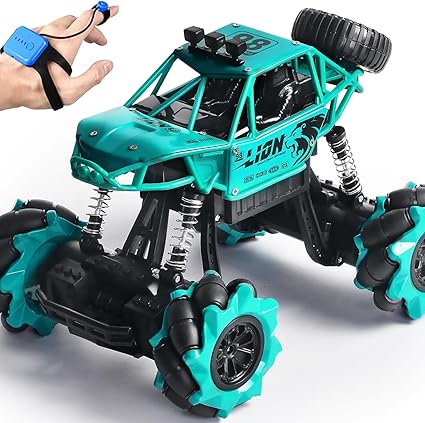 4DRC RC Car,Alloy Drift RC Car for Kids,360° Rotating 4WD 2.4Ghz Gesture Sensor Control Monster Truck for Kids