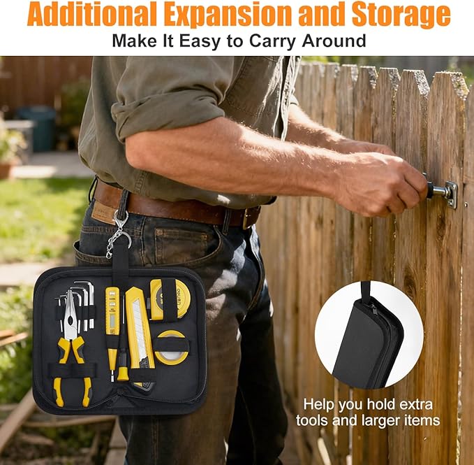 Magnetic Tool Wristband for Men with Wrist Bag & Keychain – Strong Magnetic Wristband for Screws, Nails & Small Tools