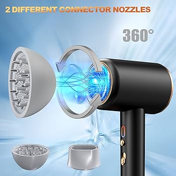 Professional High-Power Hair Dryer STL-8878Pro with Multiple Heat Settings & Cool Shot Function