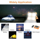 Rechargeable LED Work Light with Solar Panel, 5 Lighting Modes