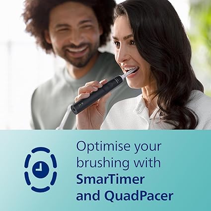Philips Sonicare 3100 Series Electric Toothbrush – Sonic Cleaning, Pressure Sensor, Built-in Timer, Black