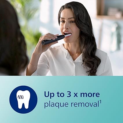 Philips Sonicare 3100 Series Electric Toothbrush – Sonic Cleaning, Pressure Sensor, Built-in Timer, Black