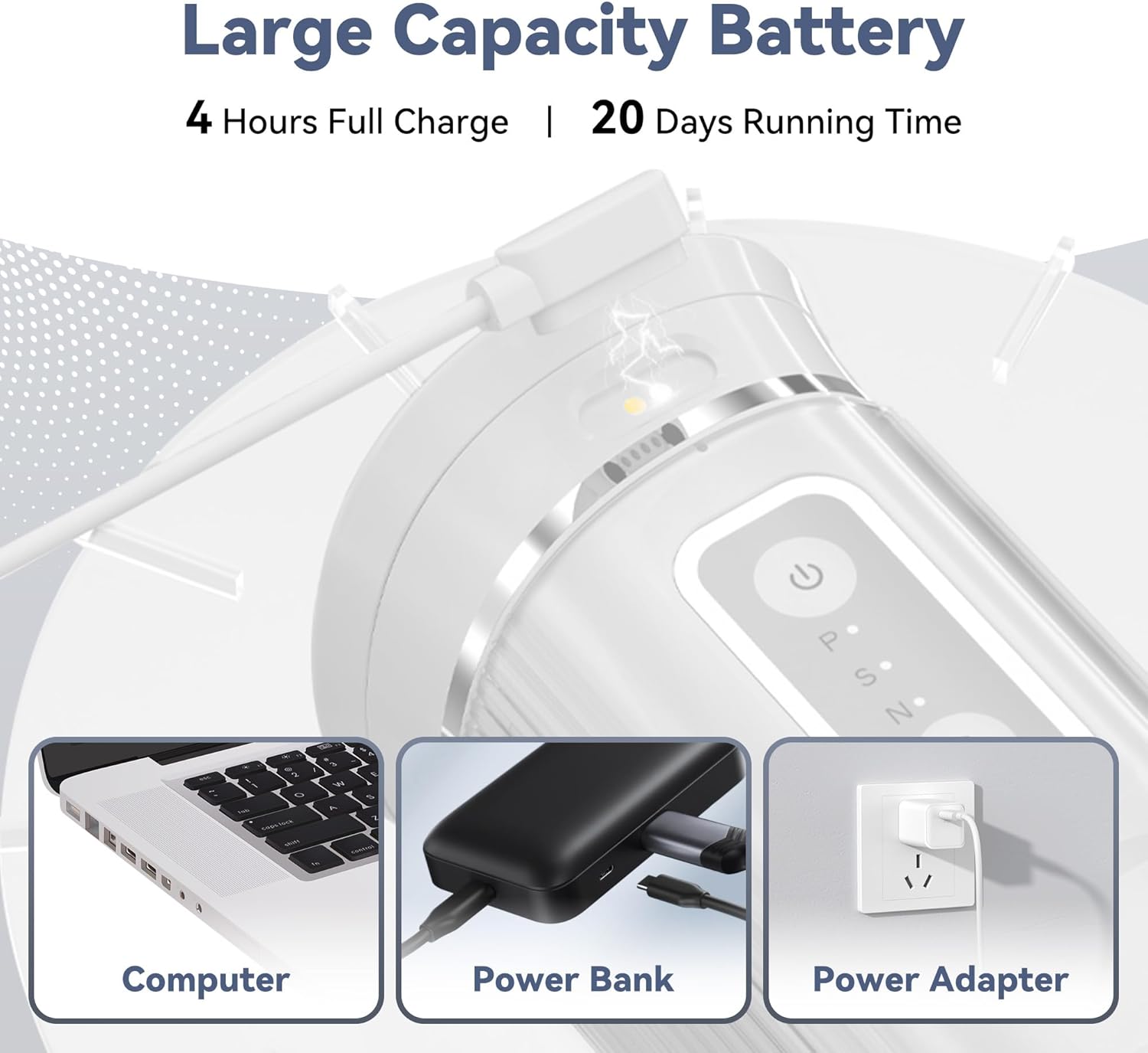 Water Flossers for Teeth Cordless - Oral Irrigator Water Teeth Cleaner Pick, 200ML Telescopic Water Tank