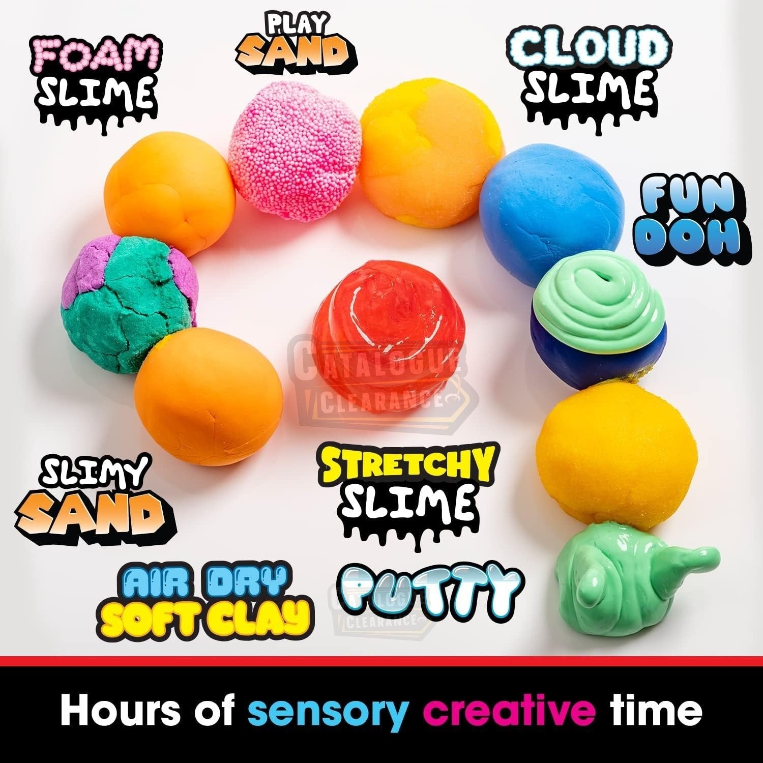 Creative Putty Variety Tub – Premade Slime Set with Crunchy, Butter & Putty Textures for Kids