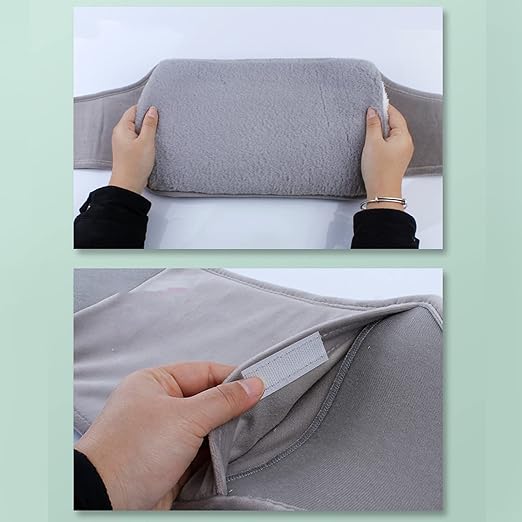 Plush Hot Water Bottle Waist Belt Cover – Adjustable Warm Waist Wrap for Men & Women