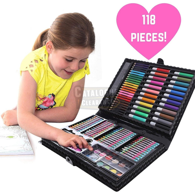 GirlZone Gifts for Girls – Art Set for Children – 118 Pieces