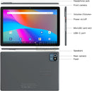10.1" Android 12 Tablet – Octa-Core, 32GB Storage, 5000mAh Battery