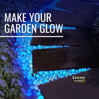 Graham Products Glow in the Dark Stones - 450 Pcs for Garden & Aquarium (White)