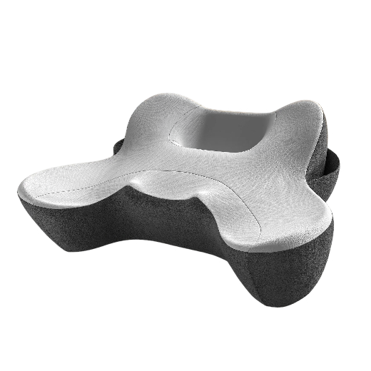 Memory Foam Reading Pillow with Armrests & Pockets – Washable Bed Backrest