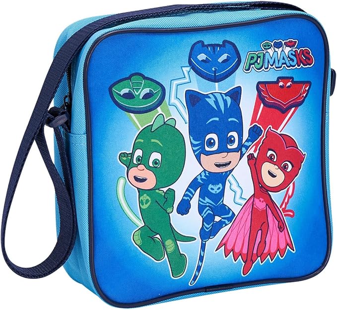 PJ Masks Boys Blue Backpack School Bag – Catboy, Owlette & Gekko Kids Rucksack