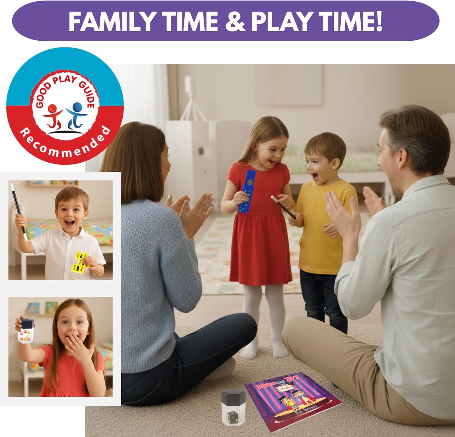 Magic Set for Kids Ages 3–7 – Beginner Magic Tricks Kit with Props, Storybook & Video Tutorials