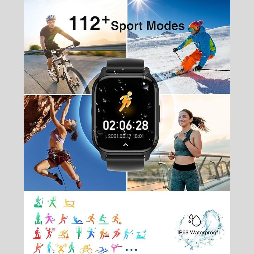 LLKBOHA Smart-Watch-for-Men-Women-with-Bluetooth-Call