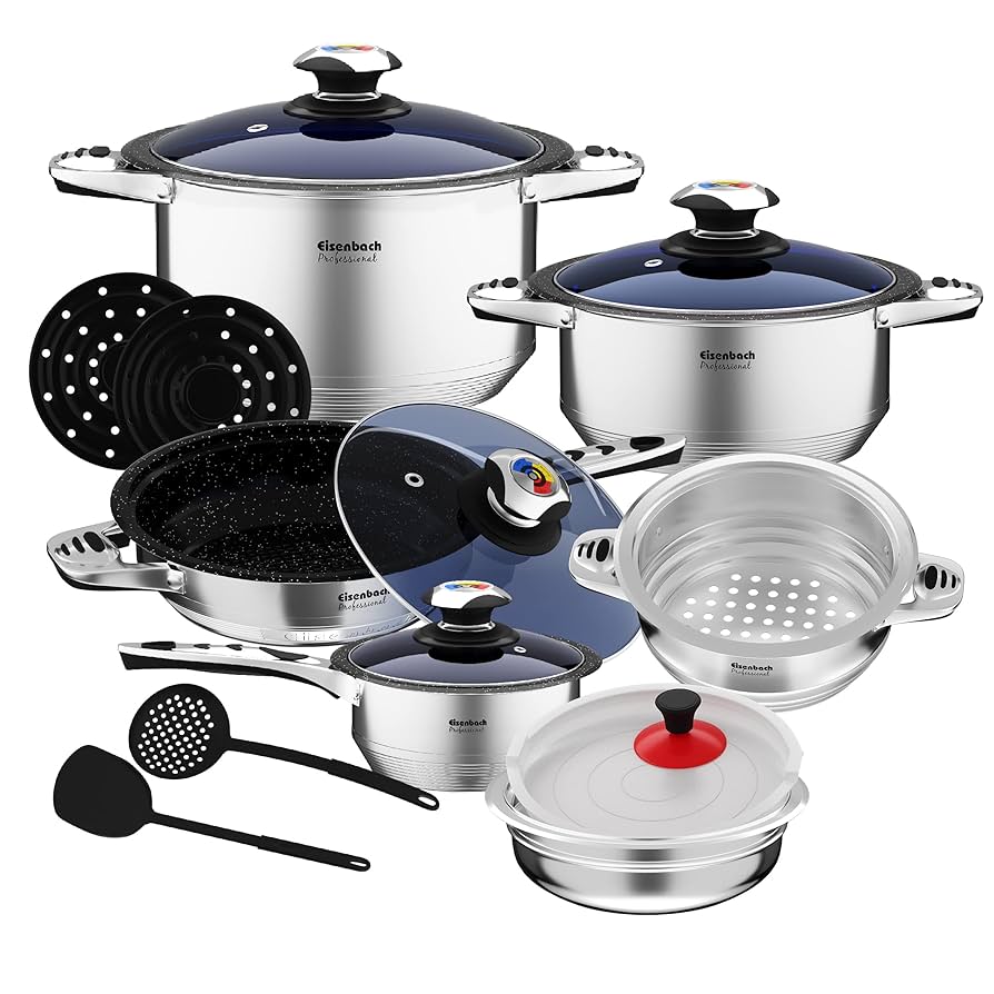 EISENBACH Cast Aluminium Cooking Pot Set