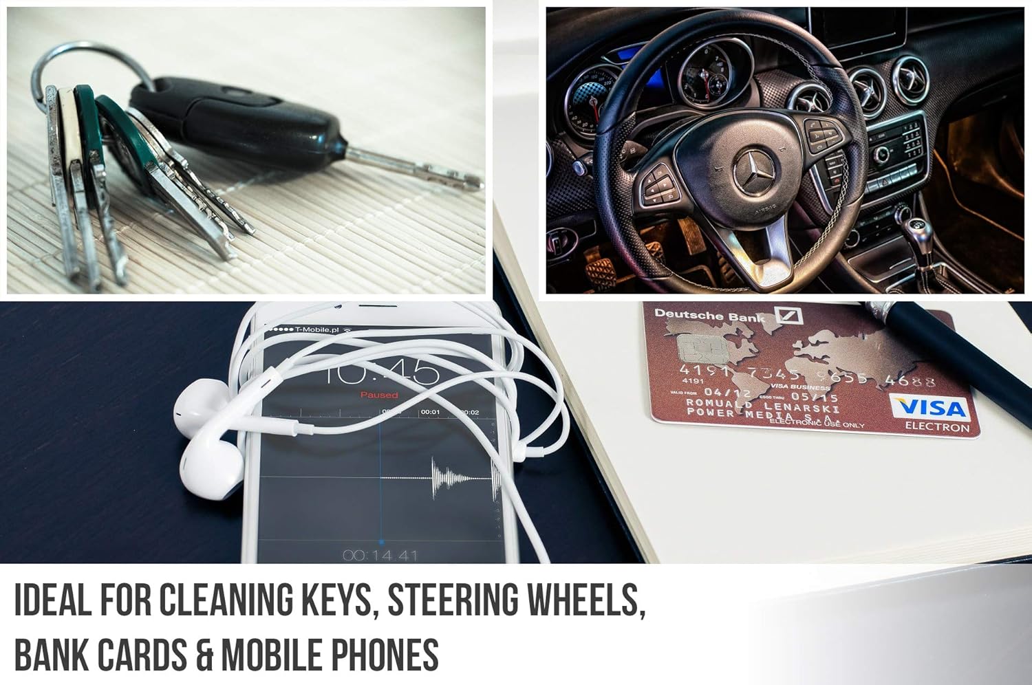 12x SurfaceMedic Antibacterial Disinfectant Wipes – 100 Alcohol Cleaning Wipes for Hard Surfaces & Equipment